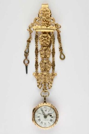 Taschenuhr mit Chatelaine, DuSommérard, Rouen, um 1750