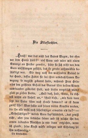 Die Stieftochter : eine Erzählung für die reifere weibliche Jugend