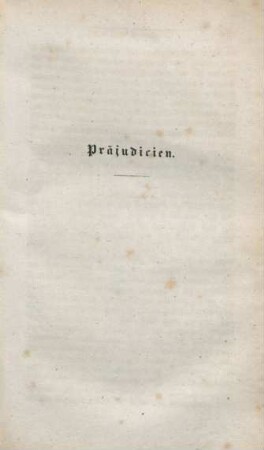 Präjudicien