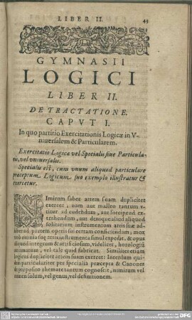 Liber II. De Tractatione