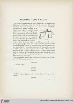 Chapelles XXXVI à XXXVIII