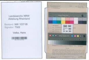 Entnazifizierung Hans Velke , geb. 19.09.1896 (Verw.Angestellter)