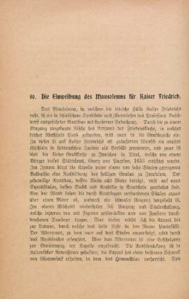 50. Die Einweihung des Mausoleums für Kaiser Friedrich