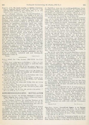 683 [Rezension] Argyle, Aubrey W., The gospel according to Matthew