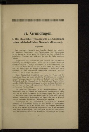 A. Grundlagen.