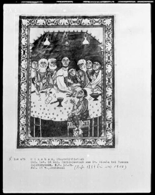 Evangelien für die Festtage — Abendmahl, Folio 15verso