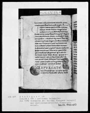 Voll-Lektionar — Initiale E(xpurgate vetus), Folio 118verso