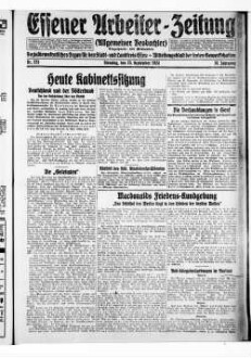 Essener Arbeiter-Zeitung. 1919-1926