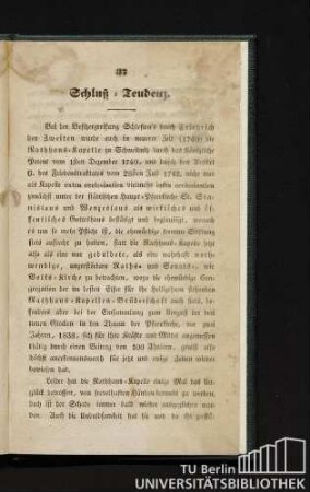 Schluß-Tendenz.