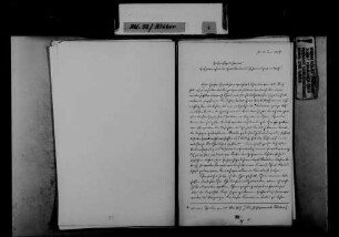 Schreiben von [dem späteren Großherzog] Leopold von Baden, Karlsruhe, an Johann Ludwig Klüber: Dank für die treue Ergebenheit Klübers