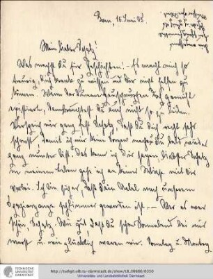 Brief vom 16.06.1905