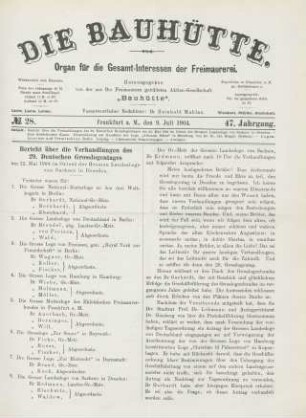 No. 28. Frankfurt a. M., den 9. Juli 1904. 47. Jahrgang.