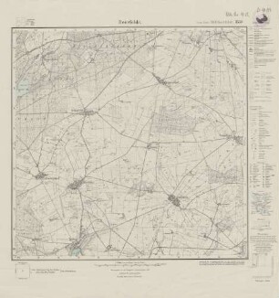 3550 (alte Nr.: 1912) Beerfelde, Meßtischblatt (4cm - Karte)