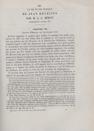 La vie et les travaux de Jean Hévélius (Continuazione, vedi pag. 497).