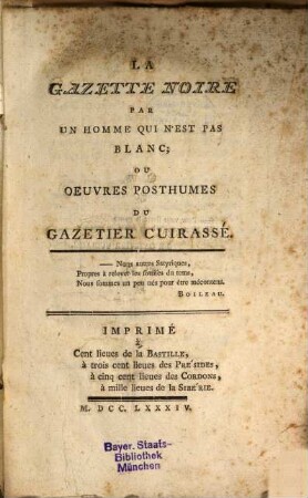 La gazette noire