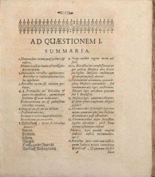 Ad Quaestionem I. Summaria. [De denominatione, origine, aequitate Retractus linearis sive consanguinitatis ejusque definitione.]