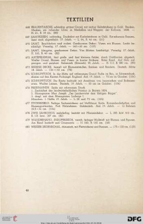 Textilien (Nr. 668-680)