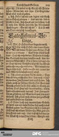Catechismus-Gesänge.