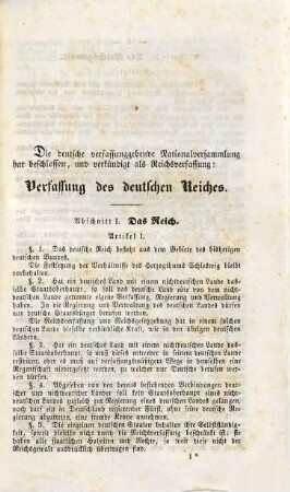 Verfassung des Deutschen Reiches
