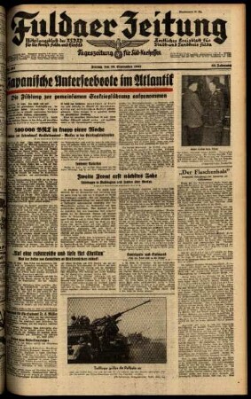 Ausgabe vom Freitag, den 25. September 1942.