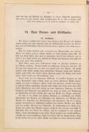 VI. Aus Natur- und Erdkunde