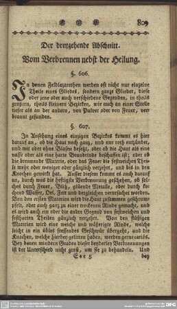 Der dreyzehende Abschnitt. Vom Verbrennen nebst der Heilung