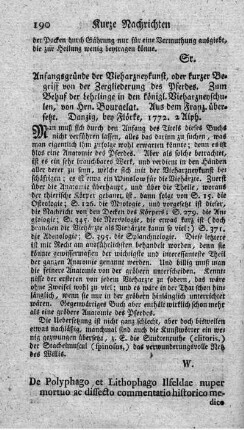 De polyphago et lithophago Ilfeldae nuper mortuo et dissecto. Comm.hist.-med.