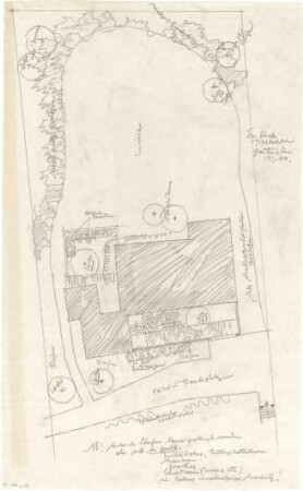 Gsaenger, Gustav; Fischbachau (Bayern); Ev. Kirche - Gartenplan (Lageplan)