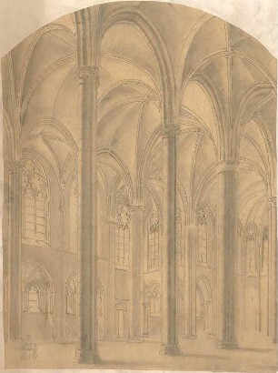 Schmidt, Heinrich von; Köln; Herz-Jesu-Kirche - Innenraum (Perspektive)