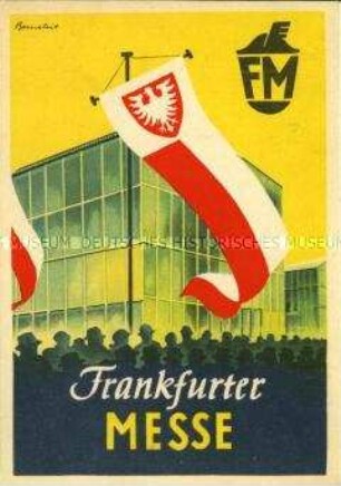 Postkarte zur Frankfurter Messe 1949