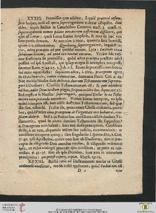 Thesis XXXIII