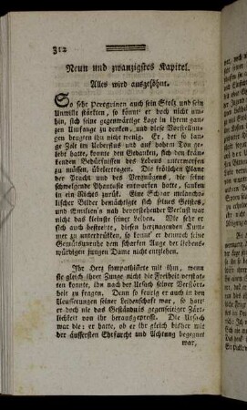 Neun und zwanzigstes Kapitel. Alles wird ausgesöhnt.