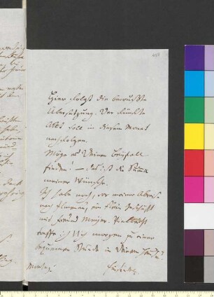 Brief von Einsiedel-Scharfenstein, Friedrich Hildebrand von an Goethe, Johann Wolfgang von