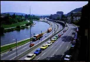 Saarbrücken: Stadtautobahn südwärts