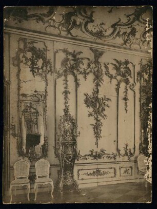 Potsdamer Stadtschloss, Potsdam: Bronzesaal, Teilansicht mit Boulle-Uhr