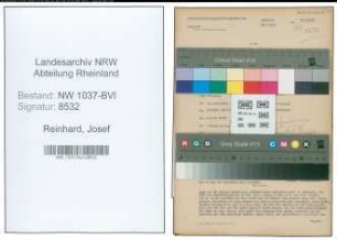Entnazifizierung Josef Reinhard , geb. 23.11.1898 (Ingenieur)