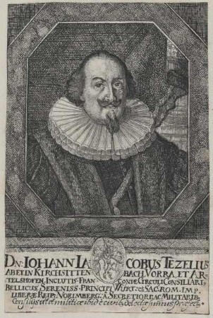 Bildnis des Iohann Iacobus Tezelius
