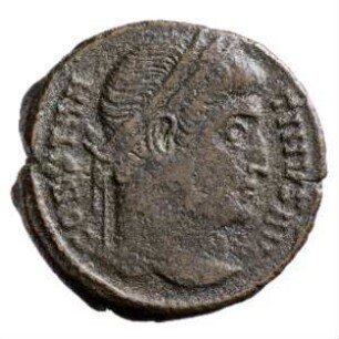 Münze, Follis, Aes 3, 321 n. Chr.