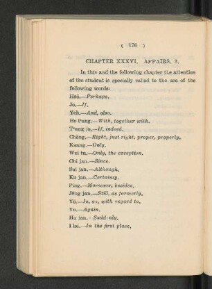 Chapter XXXVI. Affairs III.