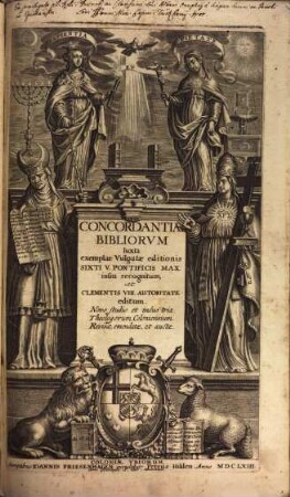 Concordantiae Bibliorum iuxta exemplar. vulgatae editionis ...