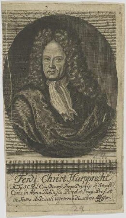 Bildnis des Ferdi. Christ. Harpprecht