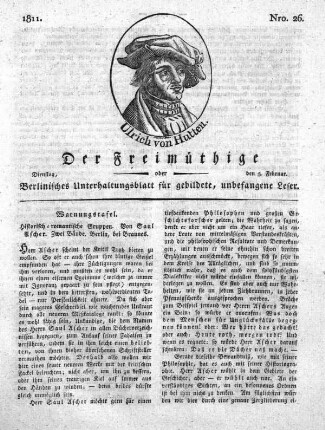Nro. 26, Dienstag, den 5. Februar 1811