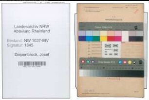 Entnazifizierung Josef Deipenbrock , geb. 25.06.1900 (Stadtinspektor)
