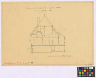Buchenrod (Landkreis Coburg): Bauernhaus Nummer 20. Haupthaus (Querschnitt).