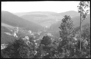Kipsdorf. Blick auf Kipsdorf u.n. Schellerhau und Bärenfels