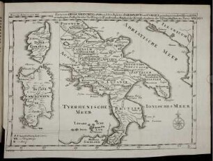 Kt. "Karte von Gross-Griechenland und den Insulen Sardinien und Corsica"