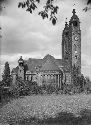 Dresden-Strehlen. Christuskirche (1905/1906; R. Schilling, J. W. Gräbner). Blick von Süden