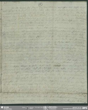 Eigenh. Brief von Friedrich von Schlegel an August Wilhelm von Schlegel, Leipzig, ohne Datumsangabe