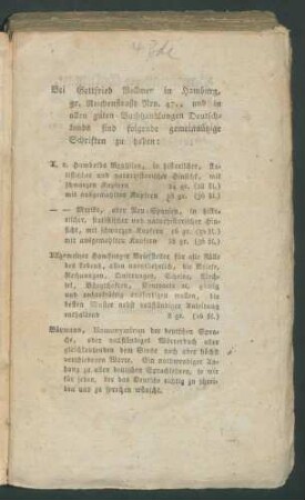 Alexander von Humboldts Reisen um die Welt... 5. Bd: Paraguay und Tukuman, in historischer, statistischer und naturhistorischer Hinsicht. - Enth.: 6. Bd: Pennsylvanien, in historischer, statistischer und naturhistorischer Hinsicht