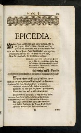 49-64, Epicedia